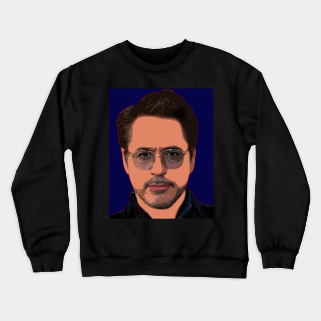 robert downey jr Crewneck Sweatshirt by oryan80